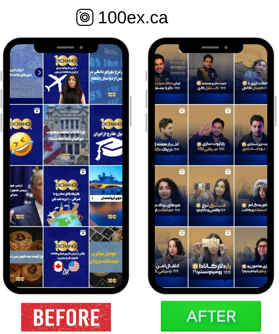 100 Exchange — Currency Exchange Rebrand