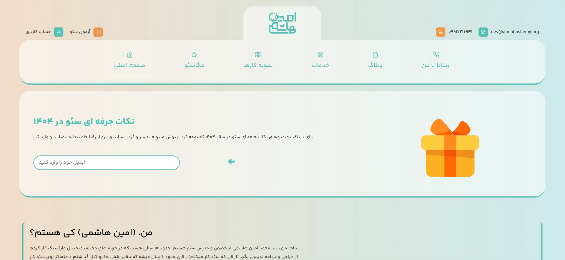 Amin Hashemy — Personal Portfolio
