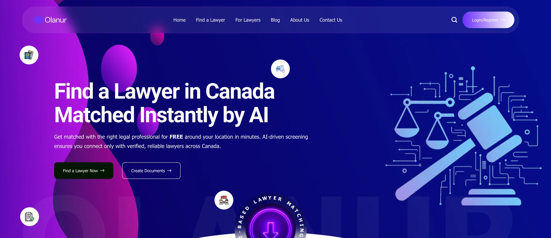 Olanur — Lawyer Matching Platform